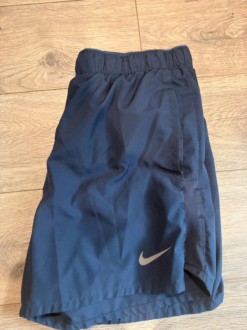 Nike Men's Athletic Shorts Navy with White Swoosh